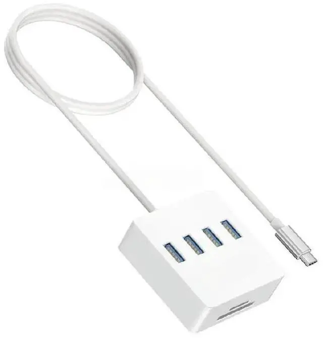 Main image of USB C to 4 USB3.0 Splitter Card Reader 3.5mm