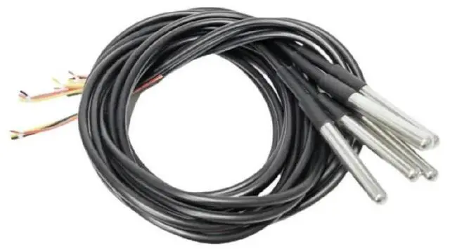Main image of FOR 5/10 pcs DS18b20 temperature probe temperature sensor 1M 2M 3M DS1820 Stainless steel package Waterproof 18B20 100cm/200cm/300cm