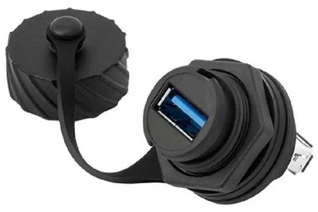 Main image of USB 2.0 3.0 Panel Mount Waterproof IP67 Adapter