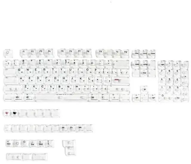 Main image of 132Keys Crystal Transparent Keycap Backlit