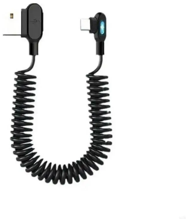 Main image of FOR USB C Cable 6A fast charges Reversible Coiled Designs Twist without Fast Charging Data Line for Phones