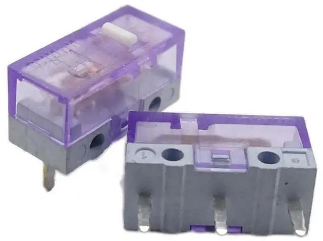 Main image of FOR 2PCs Micro Switches for Mouse 120 Million Clicks 3Pins Mouse Button Switches