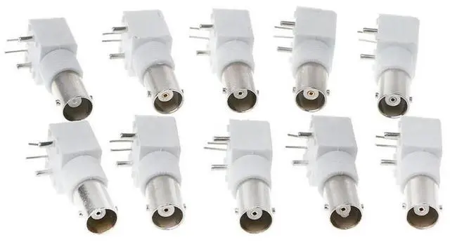 Main image of FOR 10x PC Board PCB Mount BNC Female With Bulkhead Connector