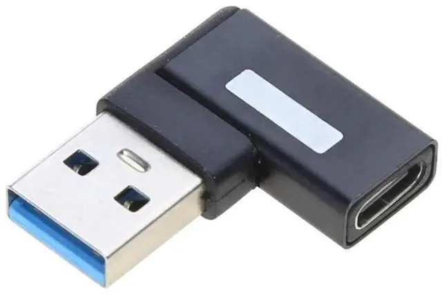 Main image of FOR USB Male to Type C Female 90 Degree Extension Adapter USB C Upward Downward Connector 10Gbps for Laptop
