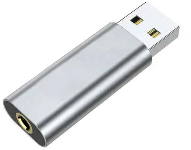 Main image of FOR USB to USB External Sound Card 3.5mm Adapter 2 in 1 USB A to Aux- Headph Adapter Microphone