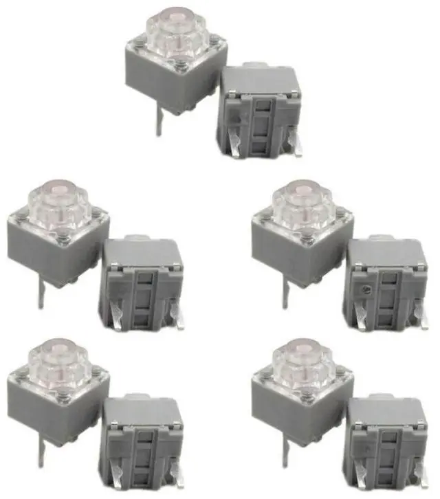 Main image of FOR 2PCs/10PCs Quiet Micro Switches 10Million Clicks Quiet Mouse Button Micro Switches 2Pins 6x6x7.2mm