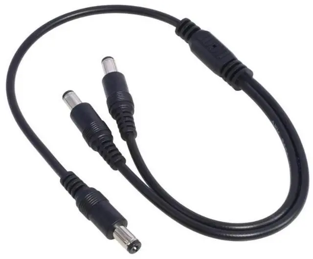 Main image of FOR 1Pack Power 1 Male to 2 Male 5.5mm 2.1mm Power Supply Splitter Cable Cord, Y Splitter Adapter Wire,2 Way Y-Cable