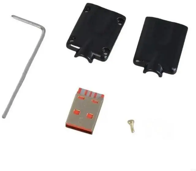 Main image of FOR USB Male Housing Metal With Gold Plated Screws Suitable For Data Cable Fast Charging 4 Male Connector Plug Socket