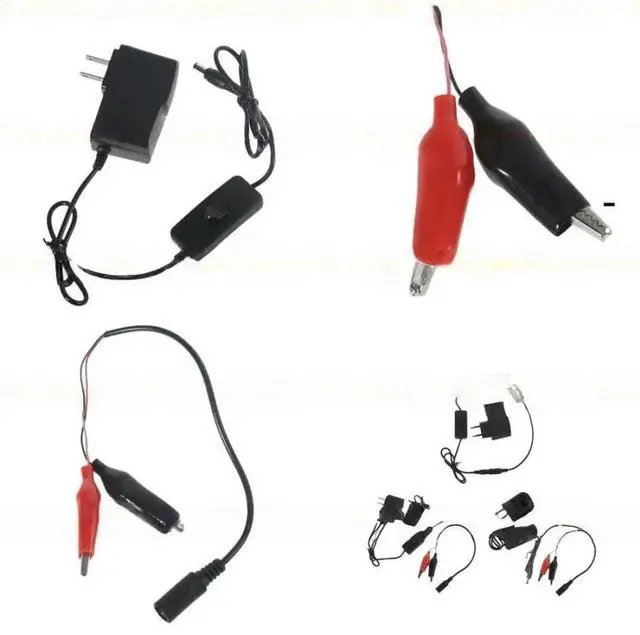 Main image of FOR AA LR6 AAA LR03 C LR20 D Size 1.5V 1A Power Supply Adapter with Switch Can Replace 1x 1.5V