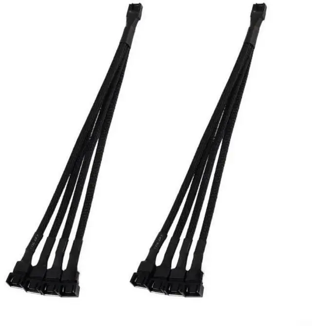 Main image of FOR 2PCS 26cm 4 PVC Fan Speed Extension Cable for Motherboards Compatibility