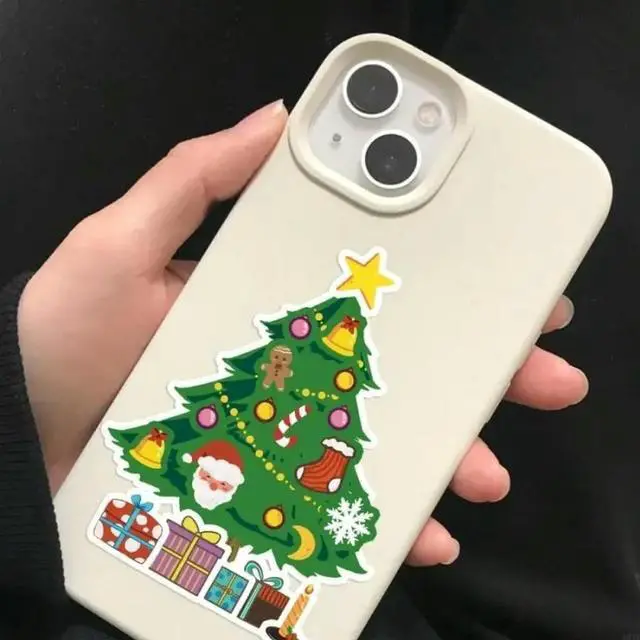 Main image of FOR Reusable Holiday Stickers 24PCS Cartoon Christmas Puzzle Decoration For Family Activity