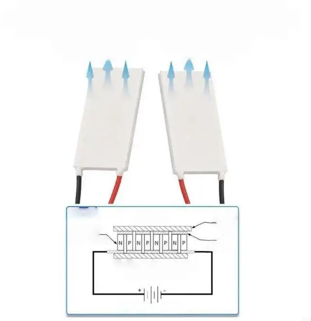 Main image of FOR Replacement 6V TEC1-06306 Cooling Sheet Thermoelectric Cooling Plate Low Power Semiconductor Cooling Sheet 20x40mm