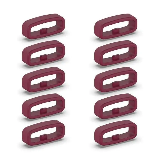 Alt view image 2 of 2 - FOR 10pcs Silic Fastener Ring 18mm 20mm 22mm Wristband Keeper Smartwatch Strap Retainer Holder Replacement Accessory