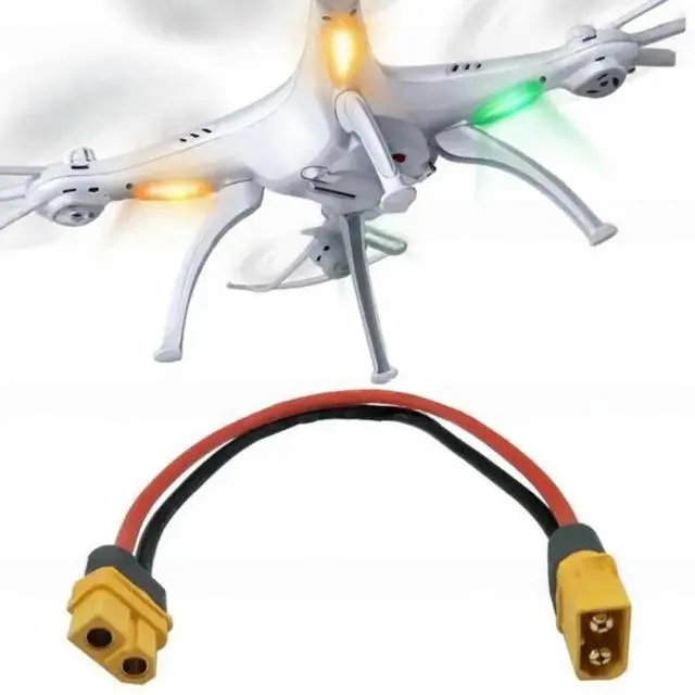 Alt view image 2 of 2 - FOR XT60 Male Female Connector Silic Line T-Plug Cable For Lipo XT-60 Power Cable 14AWG 30CM