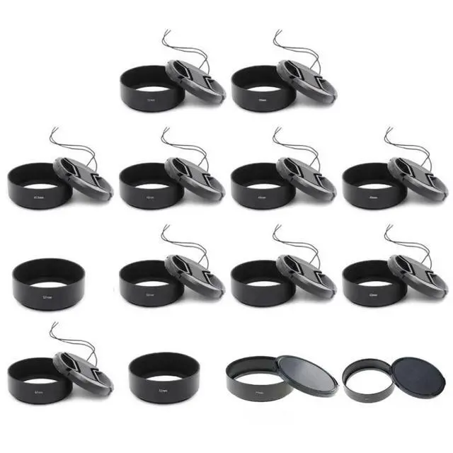Alt view image 2 of 2 - FOR 1pc 37 39 40.5 43 46 49 52 55 58 62 67 72 77 82mm Cylindrical Metal Lens Hood Metal Camera Accessory for Camera Enthusiasts