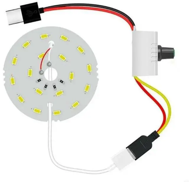 Main image of FOR Round LED Light Panel Adjustable White-light Warm Light 5V USB DIY Handmade Item