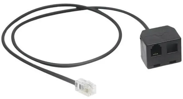 Main image of FOR Extension Cable RJ9 Male to 2 Female 4P4C Connector Adapter Splitter RJ9 Teleph Splitter Line Replacement