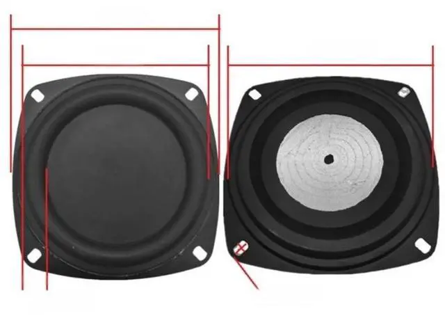 Main image of FOR 1pc 2/3/4inch Bass Speaker Plate Passive Diaphragm Parts Diaphragm Bass Plates DIY Woofer Speaker Plate