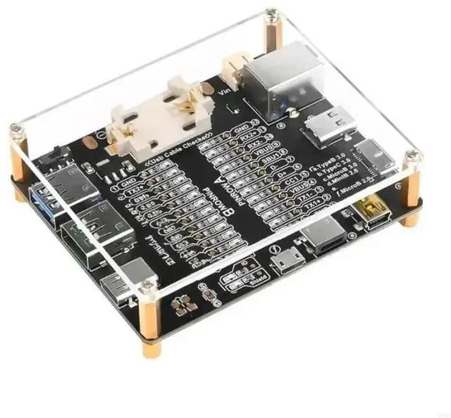 Main image of FOR Cable Testing Board For USB 2.0 USB3.0 Type C Connectors 24 LED Indicators Display Functionality Double Power Supply