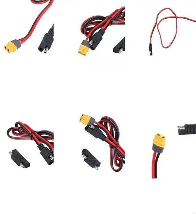 Main image of FOR SAE to XT60 Female Extension Cable 14AWG XT60 to SAE Cable for and Solar Generator