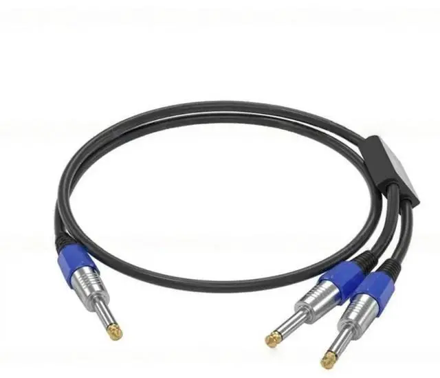 Main image of FOR 6.35mm to Double 6.35mm AUX Cable Stereo Y Splitter Converters Wire Adapter Line