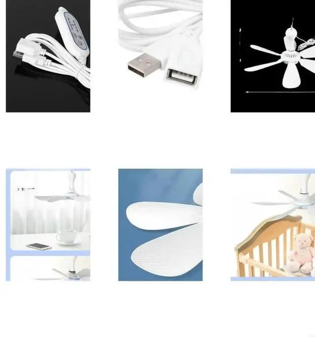 Main image of FOR 5V USB Ceiling Canopy Fan Timing 4 Speed Hanging Outdoor Camp Tent Fan
