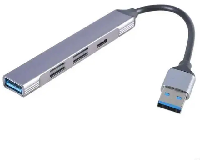 Main image of FOR 4 Ports Aluminum Alloy USB Hub with 2USB2.0 1USB3.0 TypeC Adapter 4 in 1 Dock