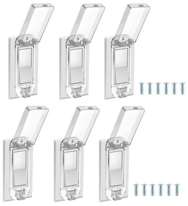 Main image of 6Pcs Rocker Light Switch Protection Covers