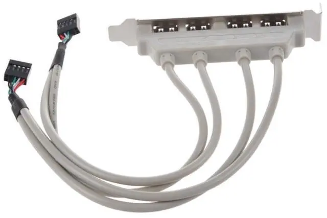 Main image of 4 Port USB2.0 to 9Pin Header Bracket