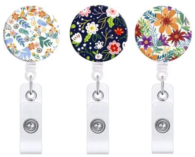 Main image of 3Pcs Badge Reels with Alligator Clip