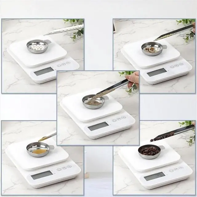 Main image of 4Pcs Metal Weighing Powder Pans with Scoop