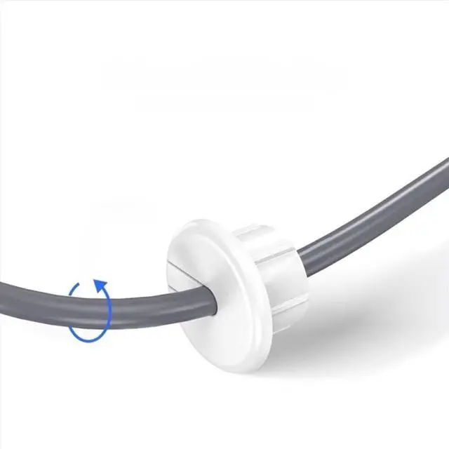 Main image of White Wall Bushing Grommet Cable Organizer