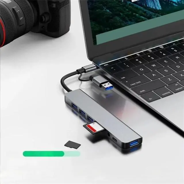 Main image of 8 in 1 USB+Type-C Docking Station Audio