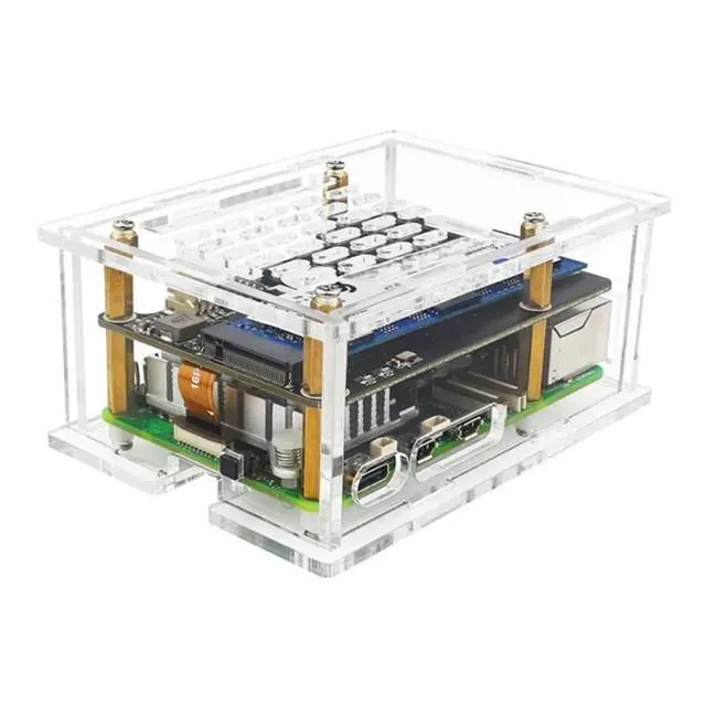 Main image of Pi 5 Acrylic Case with M.2 Adapter