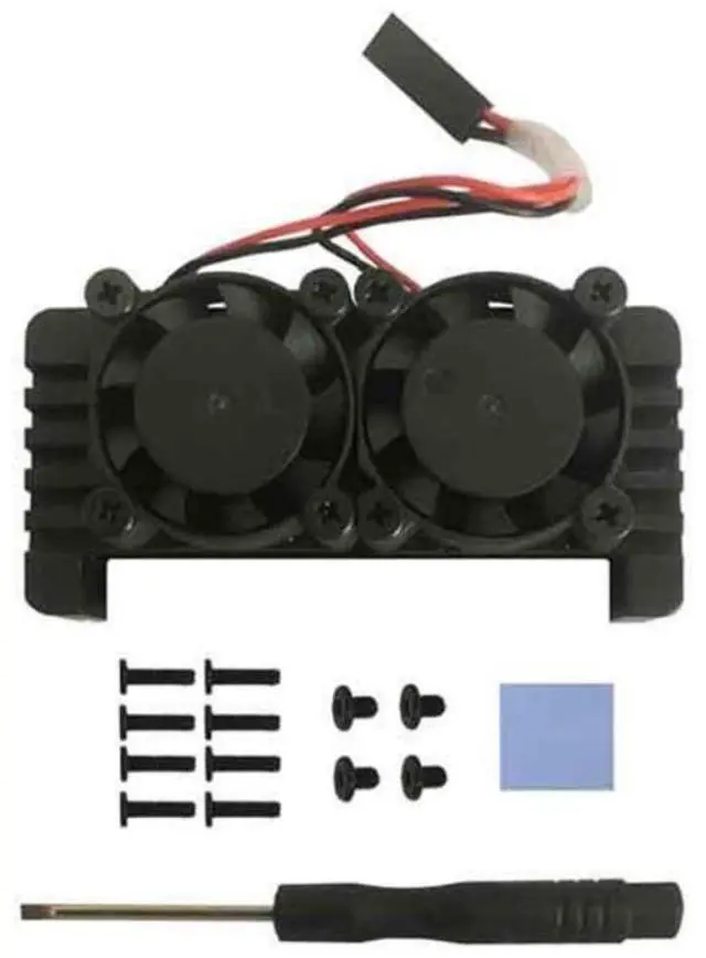 Main image of Dual Fan Aluminum Heatsink for Pi Zero 2W