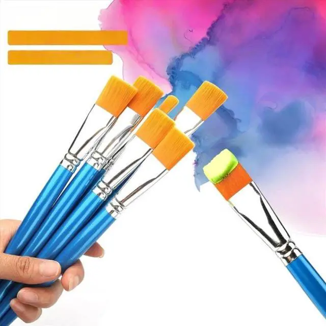 Main image of 12Pcs Large Synthetic Paint Brushes