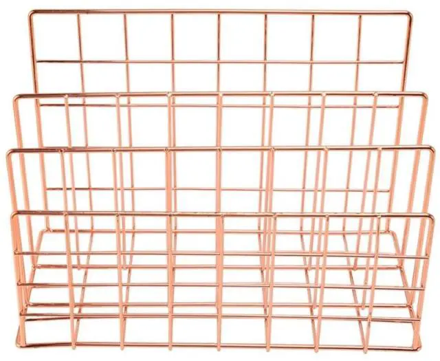 Main image of 3-Slot Metal Wire Desktop Mail Organizer