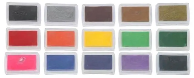 Main image of 15Pack Craft Ink Pad Stamps Colors