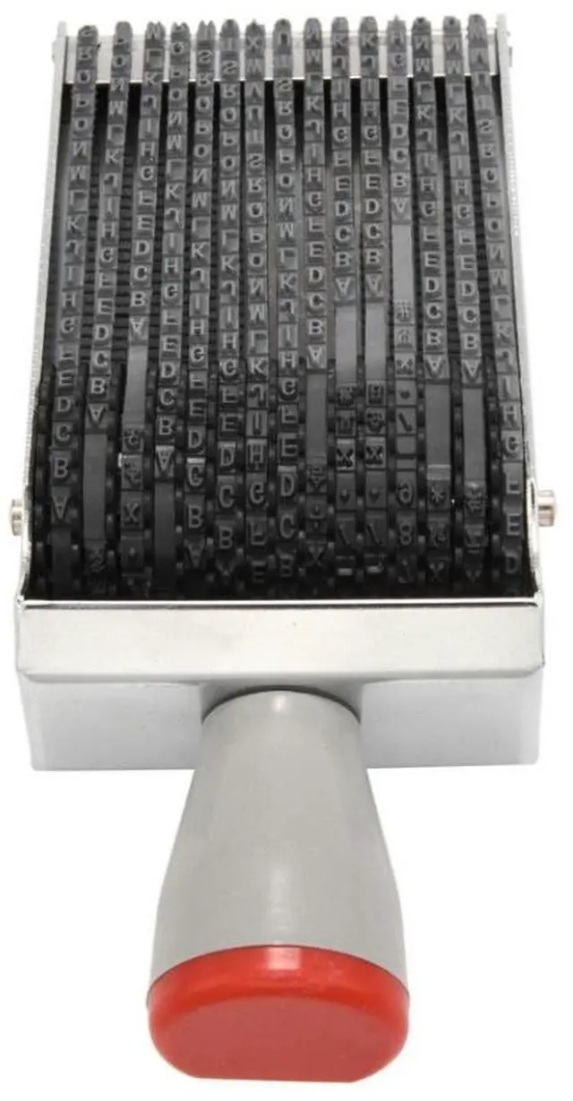 Main image of 15-Digit Rolling Alphabet Rubber Stamp