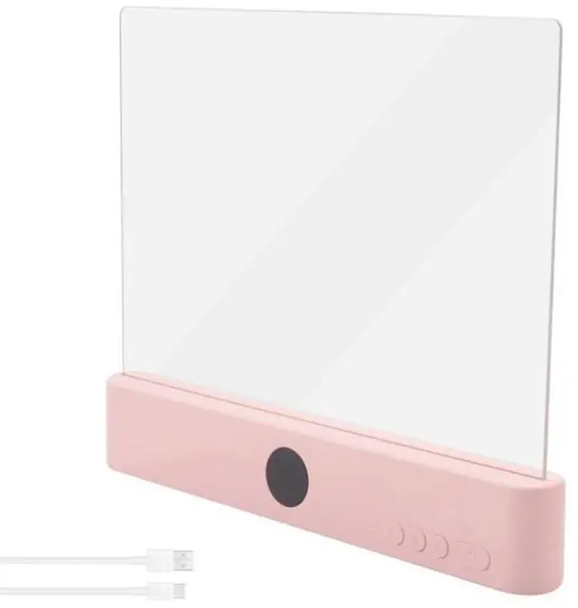 Main image of Rechargeable Clear LED Book Light Pink