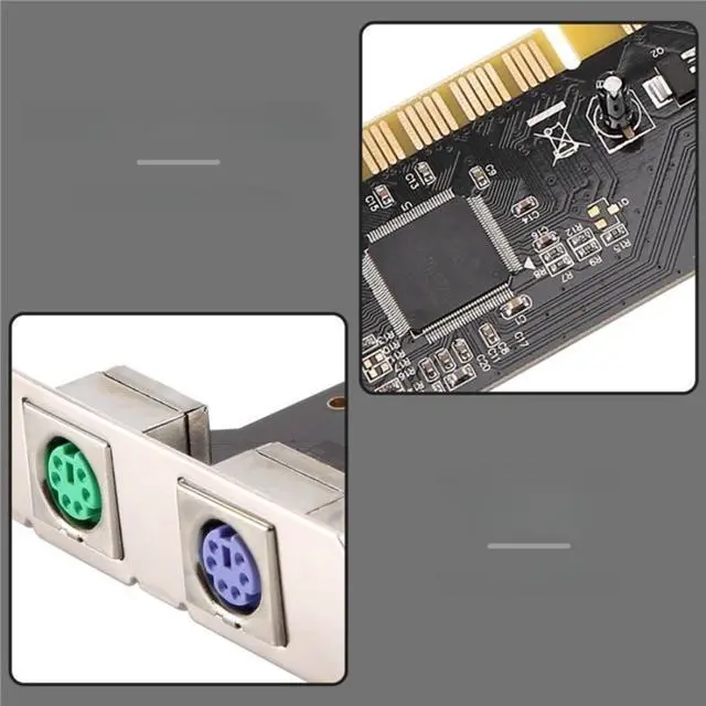 Main image of PCI to 2Port PS/2 Keyboard Mouse Adapter