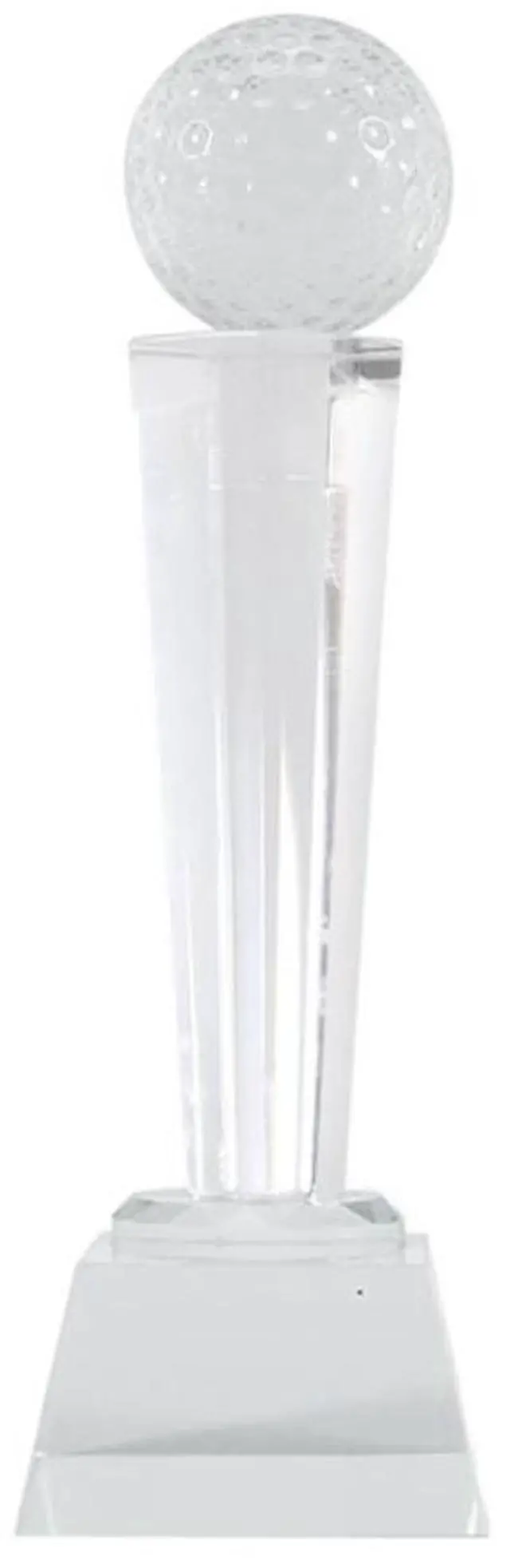 Main image of 9x2.8in Crystal Glass Golf Trophy