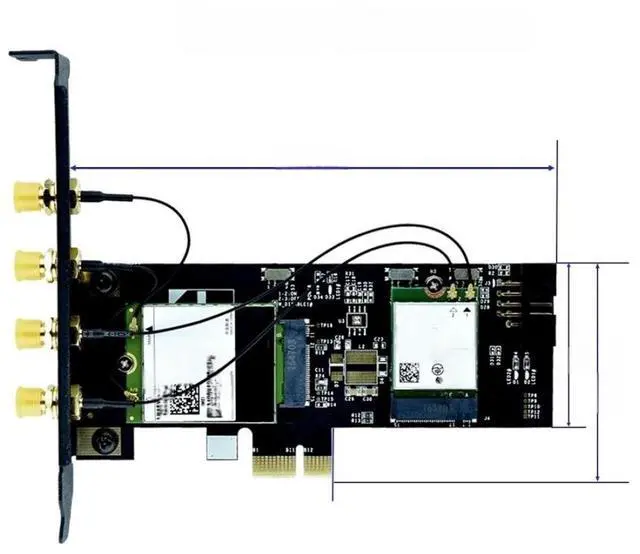 Main image of M.2 B/M Key to PCIe X1 Adapter Card