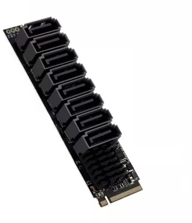 Main image of M.2 NVME to 8Port SATA3.0 ASM1166 Card