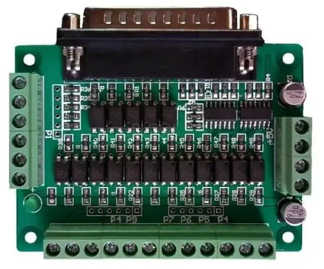 Main image of FOR CNC 25P Parallel Port Interface Board 5DI 12DO Optical Isolation