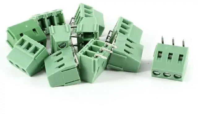 Main image of FOR 100pcs KF128R 5.0mm 5.08mm Screw PCB Terminal Blocks 2P 3P