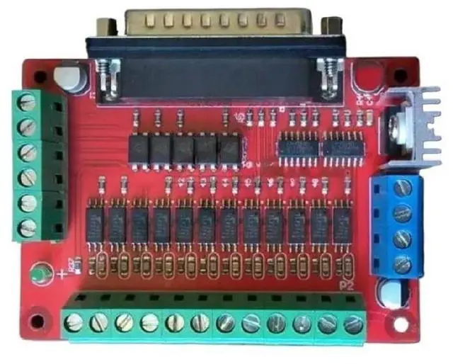 Main image of FOR CNC High Speed Interface Board Parallel Port DB25 Optocoupler