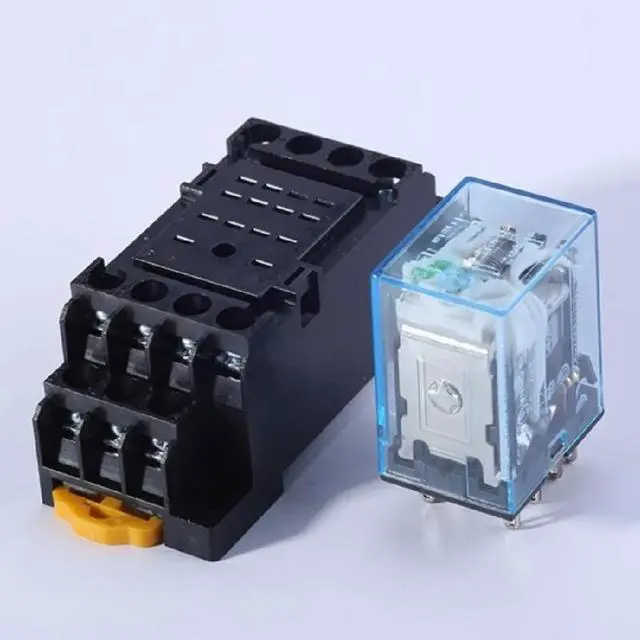 Main image of FOR 10 Packs MY2N-J MY3N-J MY4N-J Power Relay with Din Rail Socket