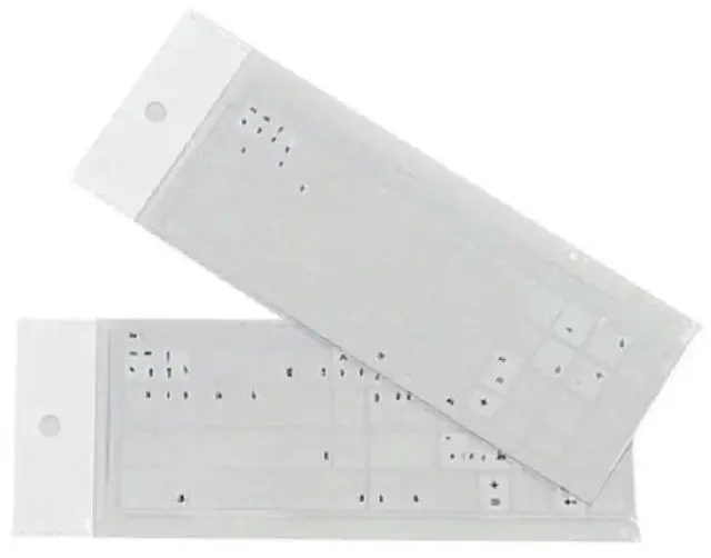 Main image of 2pcs Arabic Keyboard Stickers Transparent Letters for PC