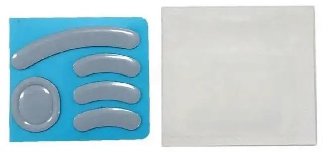 Main image of 1Set Wireless Mouse Feet Sticker Skates Glides Curved Edge